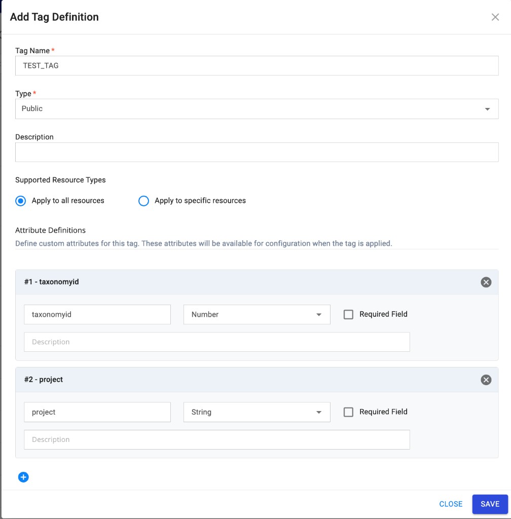 Add Tag Definition (Omni Tags)