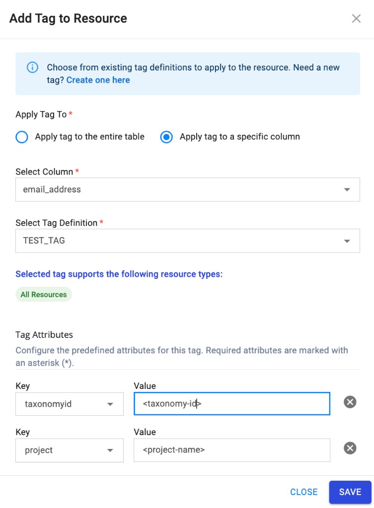 Add Tag to Resource (Omni Tags)
